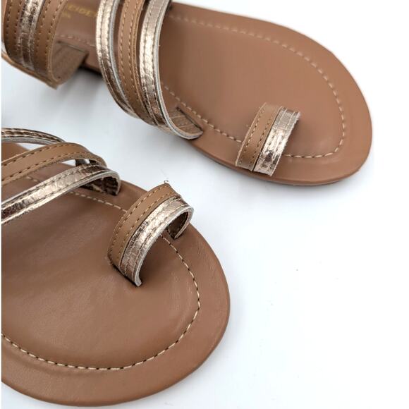 Kurt Geiger London Mini Delilah Strappy Sandal Women's Brown/Gold Size 5M EU37 - Picture 12 of 12